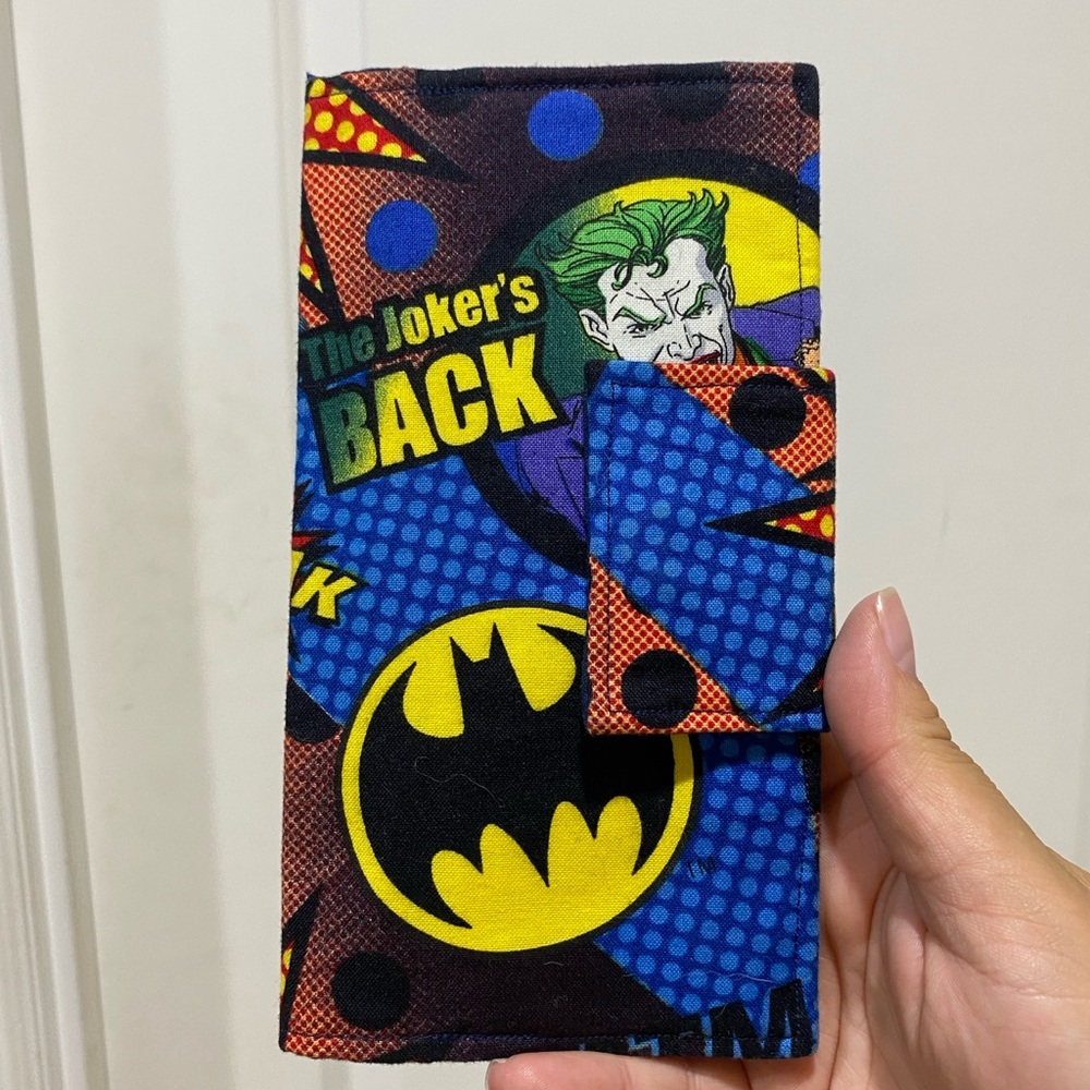 Rebel Batman The Joker’s back Blue and Black Graphic Wallet